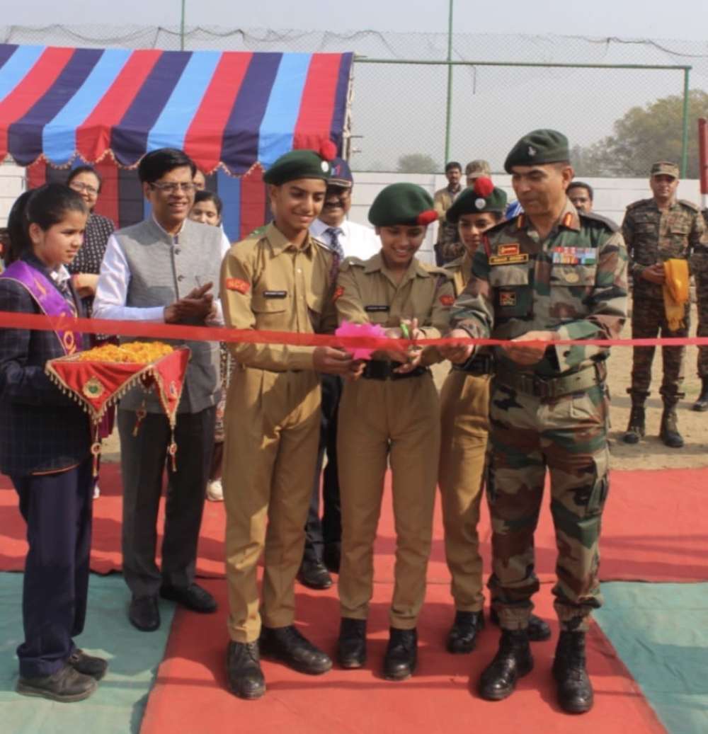 Kashi Ki Aawaz | सेठ एम.आर. जैपुरिया स्कूल्स की पड़ाव शाखा में एनसीसी शूटिंग रेंज का उद्घाटन।