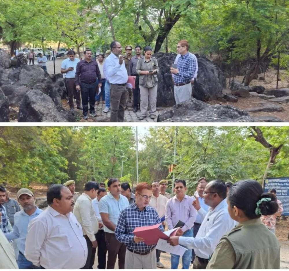 Kashi Ki Aawaz | सलखन फॉसिल्स पार्क का डीएम ने किया निरीक्षण, सुविधाएं बेहतर करने के निर्देश।